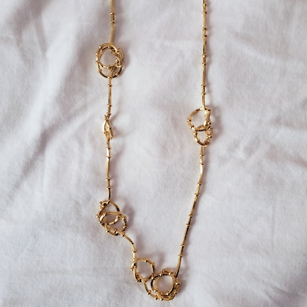 J. Crew Long Gold Necklace